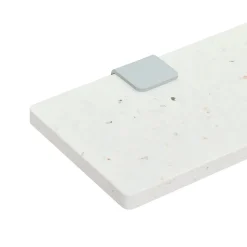 Table de chevet en plastique recyclé blanc Venezia