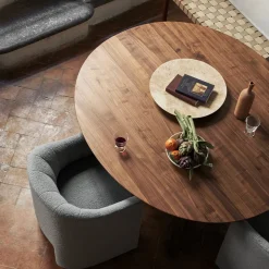 Table drop leaf HM6 - noyer huilé