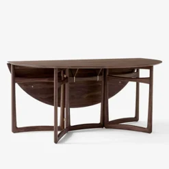 Table drop leaf HM6 - noyer huilé