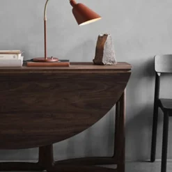 Table drop leaf HM6 - noyer huilé