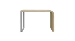 Table haute Brunch 140 cm - Chêne blanchi / Chrome mat (Outlet)