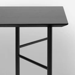 Table Mingle - pied noir + table noir - taille L