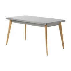 Table rectangle 55 - pieds bois