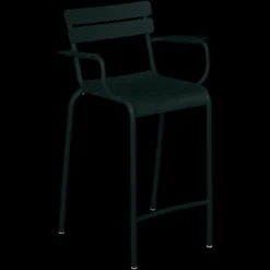 Tabouret bridge Luxembourg avec accoudoirs - Lot de 2