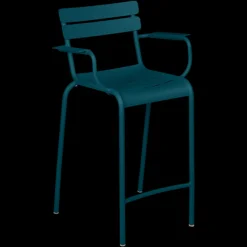 Tabouret bridge Luxembourg avec accoudoirs - Lot de 2