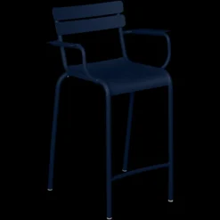 Tabouret bridge Luxembourg avec accoudoirs - Lot de 2