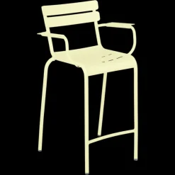 Tabouret bridge Luxembourg avec accoudoirs - Lot de 2