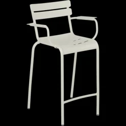 Tabouret bridge Luxembourg avec accoudoirs - Lot de 2