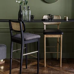 Tabouret Haut Cannage