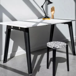 Tabouret Lou Plastique Recyclé Noir