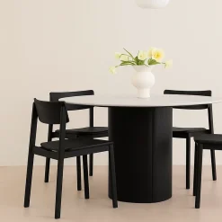 Tantra table ronde - Noir (Outlet)