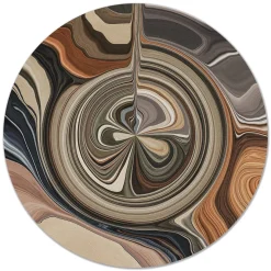 Tapis Liquid Layers rond
