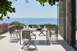 Terramare table carrée avec plateau en grés