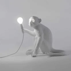The Monkey Lamp Sitting