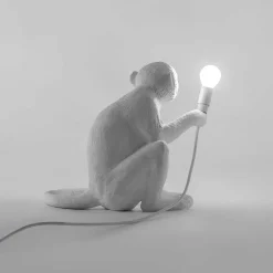 The Monkey Lamp Sitting