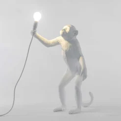 The Monkey Lamp Standing blanc outdoor