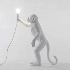 The Monkey Lamp Standing blanc outdoor