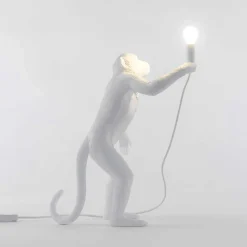 The Monkey Lamp Standing blanc outdoor
