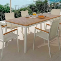 Timber table à manger extensible 156/214