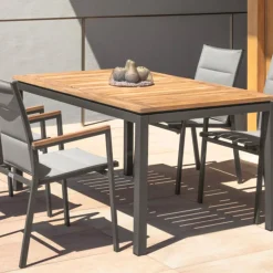 Timber table à manger extensible 156/214