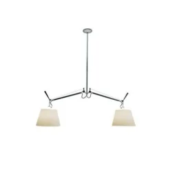 Tolomeo suspension 2 bras basculante parchemin