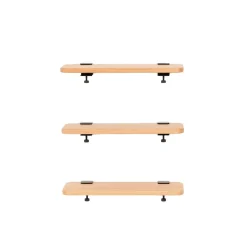 Trio étagères murales chêne massif