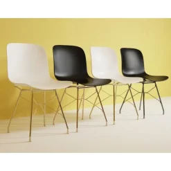 Troy Chaise - pieds fils d'acier