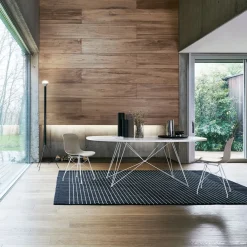 Troy Chaise - pieds fils d'acier