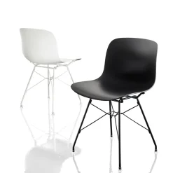 Troy Chaise - pieds fils d'acier