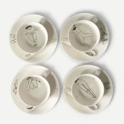 Undressed Teacups - Lot de 4